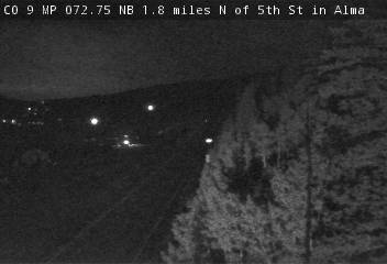 CO 9 MP 072.75 NB : 1.8 miles N of 5th St in Alma — Looking North