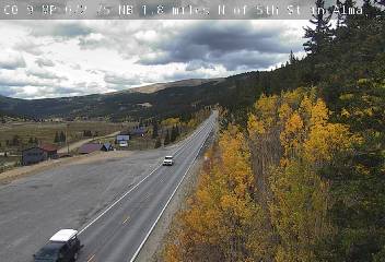 CO 9 MP 072.75 NB : 1.8 miles N of 5th St in Alma — Looking North