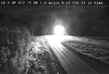 CO 9 MP 072.75 NB : 1.8 miles N of 5th St in Alma — Looking South