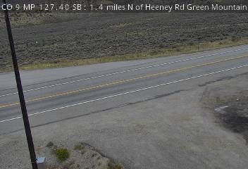 CO-9 & Heeney Rd Green Mountain Reservoir traffic camera, view south, Vail