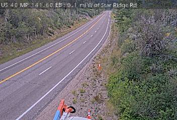 US 40 MP 141.60 EB : 0.1 mi W of Star Ridge Rd — Looking East road camera