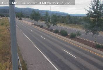 US 40 MP 134.45 WB at Mt Werner Rd — Looking East road camera