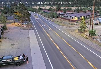 US-40 & N Avery St traffic camera, view west, Empire