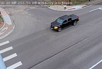 US-40 & N Avery St traffic camera, view west, Empire