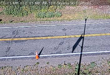 CO-65 032.35 NB FR-118 Skyway Ski Trailhead — Road Surface road camera