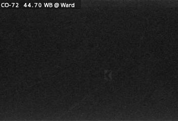 CO 72 MP 044.75 WB : 0.7 miles W of Brainard Lake Rd in Ward — Looking at Road Surface road camera