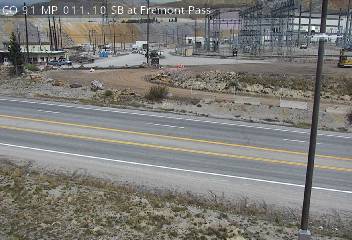 CO 91 MP 011.10 SB at Fremont Pass — Looking at Road Surface