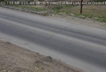 CO-135 & Red Lady Ave traffic camera, view south, Crested Butte, Colorado