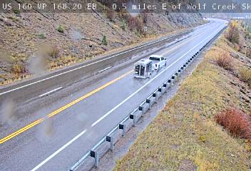 Wolf Creek camera, US 160 · looking east