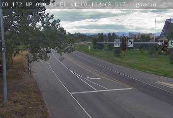 CO-172 & CO-172 traffic camera, view east, Bayfield, Colorado