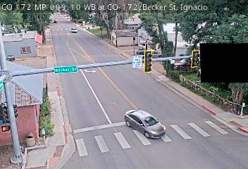 CO-172 & CO-172 traffic camera, view west, Bayfield