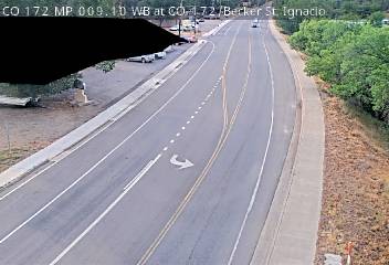 CO-172 & CO-172 traffic camera, view west, Bayfield