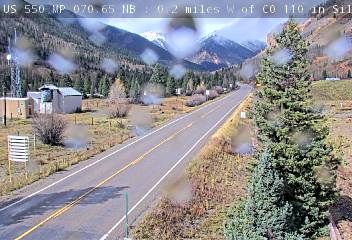 Silverton camera, US 550 · looking north