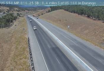 US-550 & US 160 traffic camera, view south, Durango, Colorado