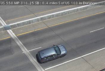 US-550 & US 160 traffic camera, view south, Durango, Colorado