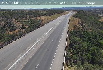 US-550 & US 160 traffic camera, view south, Durango, Colorado