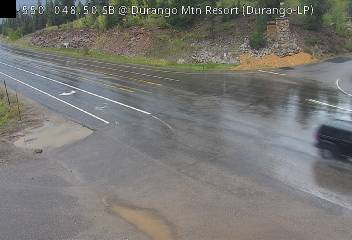 US 550 MP 048.60 SB : 0.6 miles S of Purgatory Blvd — Looking North road camera