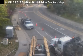 CO 9 MP 086.75 NB at Ski Hill Rd in Breckenridge road camera