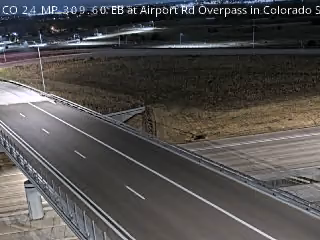 CO-24 & Airport Rd Overpass traffic camera, view east, Colorado Springs, Colorado