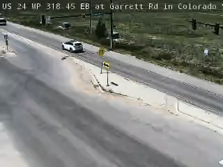US-24 & Garrett Rd traffic camera, view east, Colorado Springs, Colorado