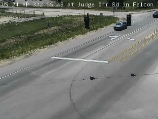 US-24 & Judge Orr Rd traffic camera, view west, Falcon, Colorado