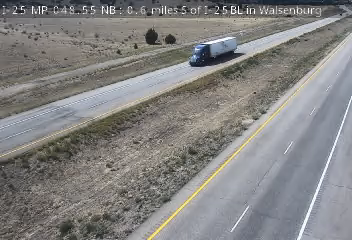 I-25 & I-25BL traffic camera, view north, Walsenburg