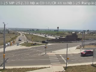 I-25 & CO 60 traffic camera, view north, Johnstown, Colorado