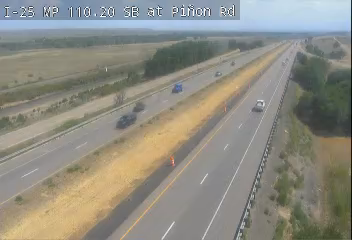 I-25 & Pinon on Frontage Rd traffic camera, view south, Pueblo West
