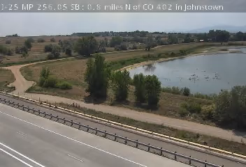 I-25 & CO 402 traffic camera, view south, Johnstown, Colorado