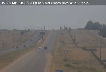 US-50 & S McCulloch Blvd W traffic camera, view east, Pueblo West, Colorado