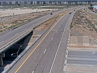 I-70 & US 6 traffic camera, view east, Grand Junction, Colorado