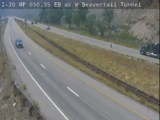 I-70 & W Beavertail Tunnel traffic camera, view east, Palisade, Colorado