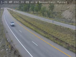 I-70 MP 050.35 EB at W Beavertail Tunnel road camera