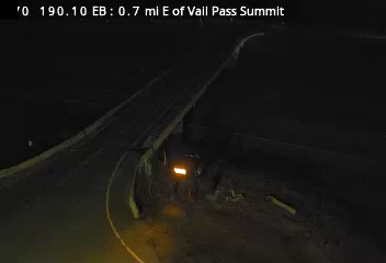 CDOT camera: I-70 Vail Pass summit, MP 190