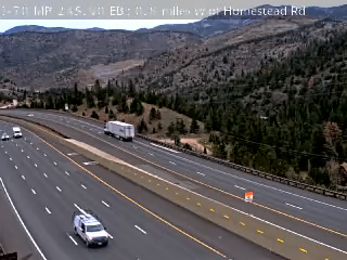 Live traffic camera: I-70 MP 245.90 EB : 0.8 miles W of Homestead Rd