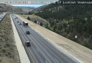 Live traffic camera: I-70 MP 257.00 EB : 1.0 mile E of Lookout Mountain