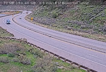 I-70 MP 054.40 WB : 3.8 miles E of Beavertail Tunnel road camera