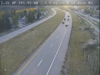 I-70 MP 165.95 WB : 0.9 miles W of Avon Rd road camera