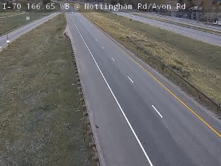 I-70 MP 166.65 WB at Avon Rd road camera