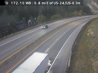 I-70 MP 172.10 WB : 1.0 mile E of Dowd Junction road camera