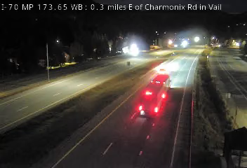 CDOT camera: I-70 West Vail, MP 173