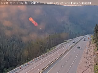 I-70 MP 186.80 WB @ 3.1 miles W of Vail Pass Summit