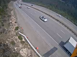 I-70 & US 6 traffic camera, view west, Silverthorne, Colorado