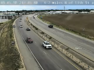 US-85 & 14th St traffic camera, view north, Fort Lupton, Colorado