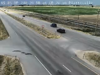 US-85 & CR 26 traffic camera, view south, Platteville, Colorado