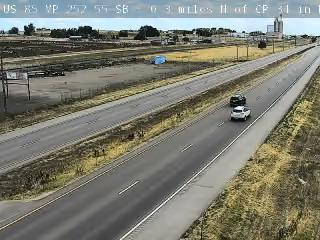 US-85 & CR 34 traffic camera, view south, Platteville, Colorado