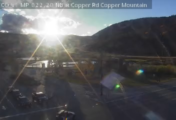 CO 91 MP 022.20 NB at Copper Rd in Copper Mountain road camera
