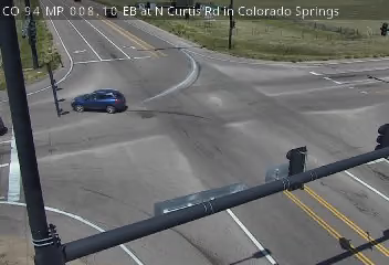 CO-94 & N Curtis Rd traffic camera, view east, Colorado Springs, Colorado