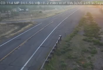CO 114 MP 061.50 WB : 0.2 mi W of 8th St/US 285 Saguache
