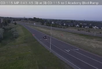 CO 115 MP 043.85 SB at S Academy Blvd in Fort Carson